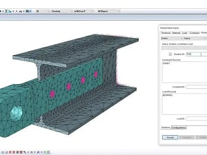 StressCheck Tutorial: Fitting + I-Beam Multi-Body Contact Analysis