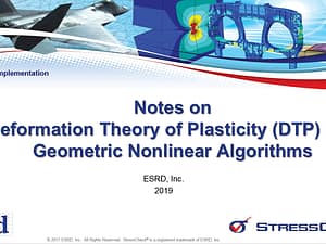 Notes on Deformation Theory of Plasticity and Geometric Nonlinear Algorithms