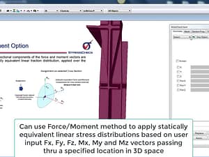 StressCheck Tutorial: Usage of the Force/Moment Method for Arbitrary Cross Sections