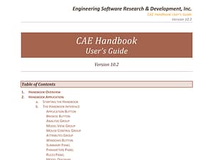 CAE Handbook User's Guide