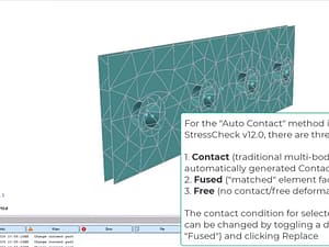 StressCheck Tutorial: New Assembly Meshing/Auto Contact Features in StressCheck v12.0