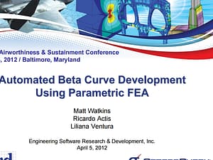 Automated Beta Curve Development Using Parametric FEA