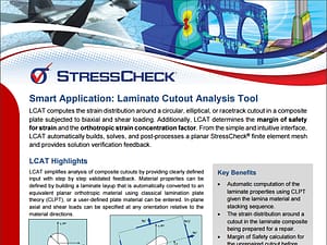 Laminate Cutout Analysis Tool Product Brief