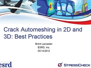 Helpful Hints and Tips: Automeshing Cracks in 2D and 3D