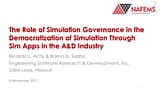Why is Simulation Governance Essential for the Reliable Deployment of FEA-Based Engineering Simulation Apps?