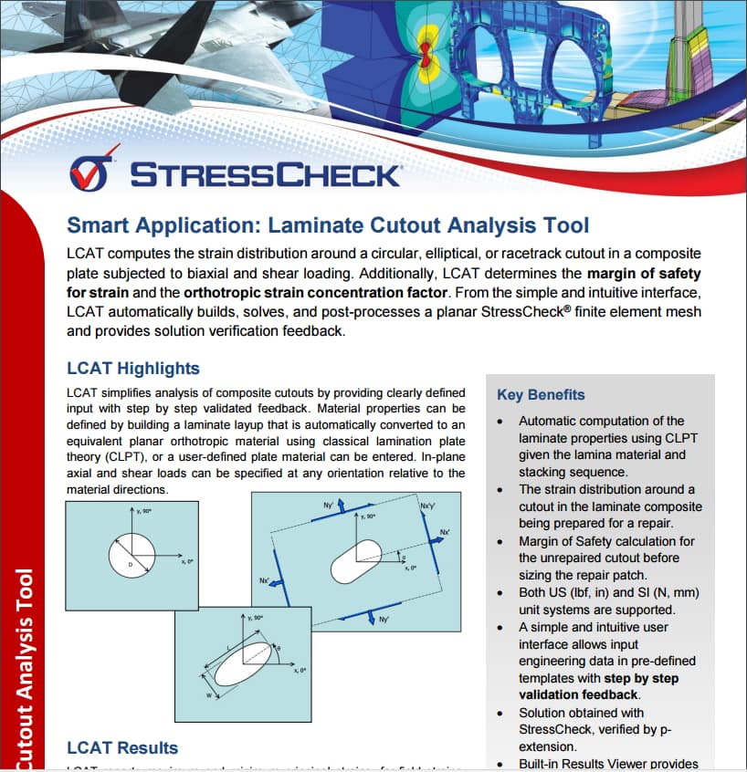 Laminate Cutout Analysis Tool Product Brief