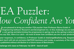 ESRD Poses FEA Puzzler in NAFEMS Benchmark Magazine October 2018