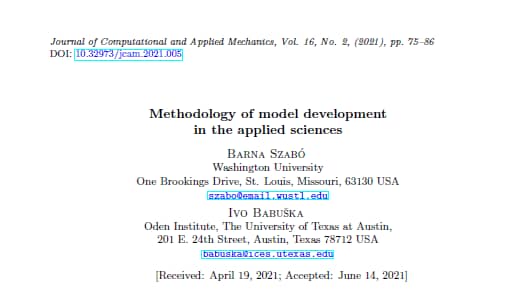 Methodology of model development in the applied sciences