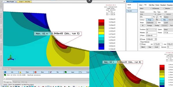 StressCheck Demo: Comparing Manual Mesh and Automesh Results for a 3D Stepped Specimen
