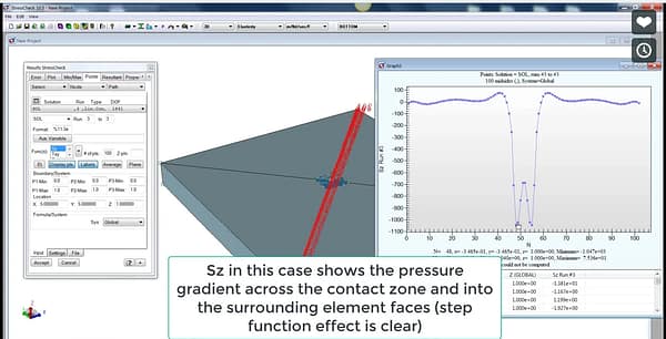 StressCheck Tutorial: Incorporating Contact Pressure Bleed in Resultant Extractions