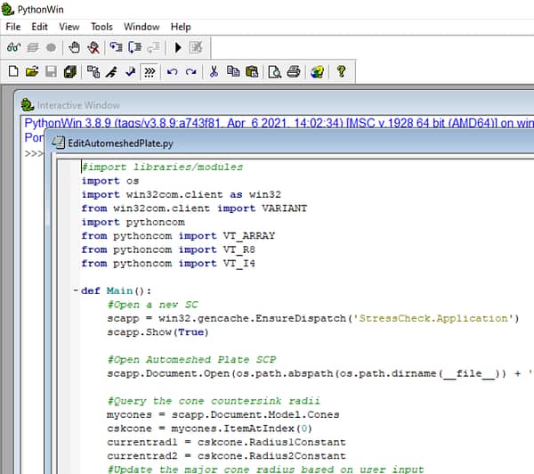 Helpful Hints and Tips: Advanced StressCheck Automation - Model Setup & Analysis (Python)