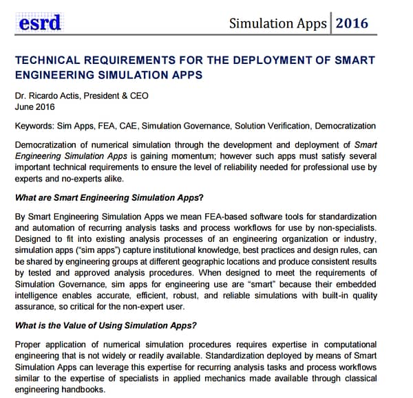 Technical Requirements for the Deployment of SESA