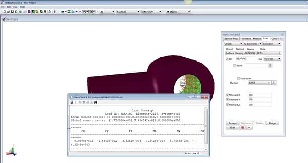 StressCheck Demo: 3D Tie Rod Stress Concentration Factor Study