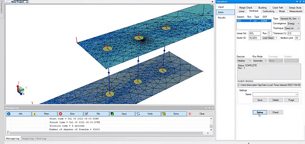 StressCheck Tutorial: Modeling a Cracked Plate in a 2D Fastened Connection