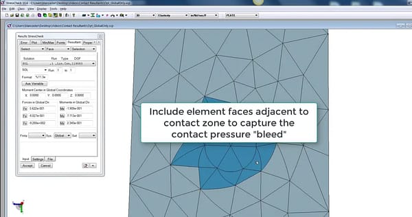 StressCheck Tutorial: Influence of Stress Singularities On Multi-Body Contact Resultant Calculations