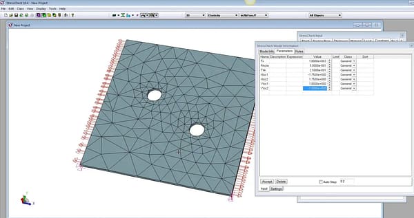 StressCheck Tutorial: Defining Solution and Extraction Settings for Parametric Models