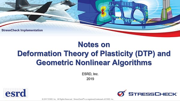 Notes on Deformation Theory of Plasticity and Geometric Nonlinear Algorithms