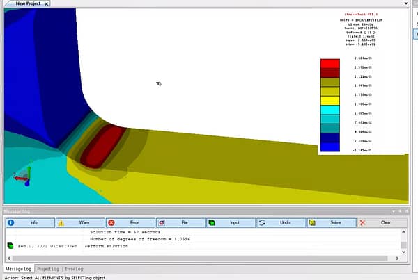 StressCheck Tutorial: I-Section with Racetrack Cutout Stress Analysis Part 1 - Boundary Layer Refinement