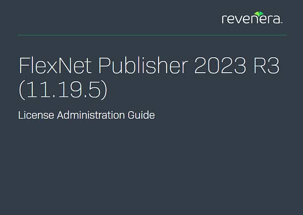 FlexNet v11.19.5 License Administration Guide
