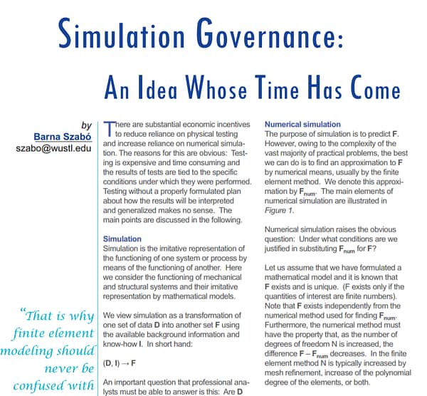 Simulation Governance: An Idea Whose Time Has Come