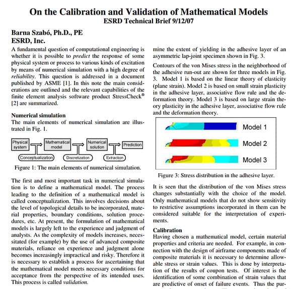 Verification and Validation Technical Brief
