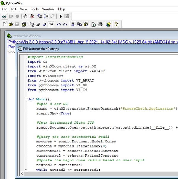 Helpful Hints and Tips: Advanced StressCheck Automation - Model Editing & Updating (Python)