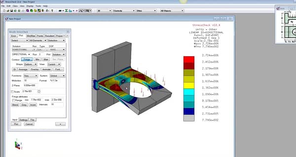 StressCheck Tutorial: Directional vs Follower Loads in Geometric Nonlinear Analysis