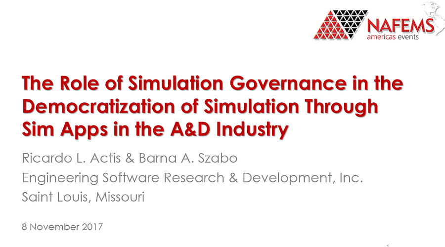 Why is Simulation Governance Essential for the Reliable Deployment of FEA-Based Engineering Simulation Apps?