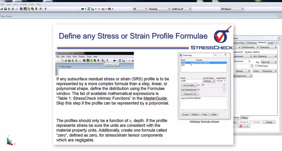 StressCheck Demo: 3D Subsurface Residual Stress (SRS) Distortion Analysis