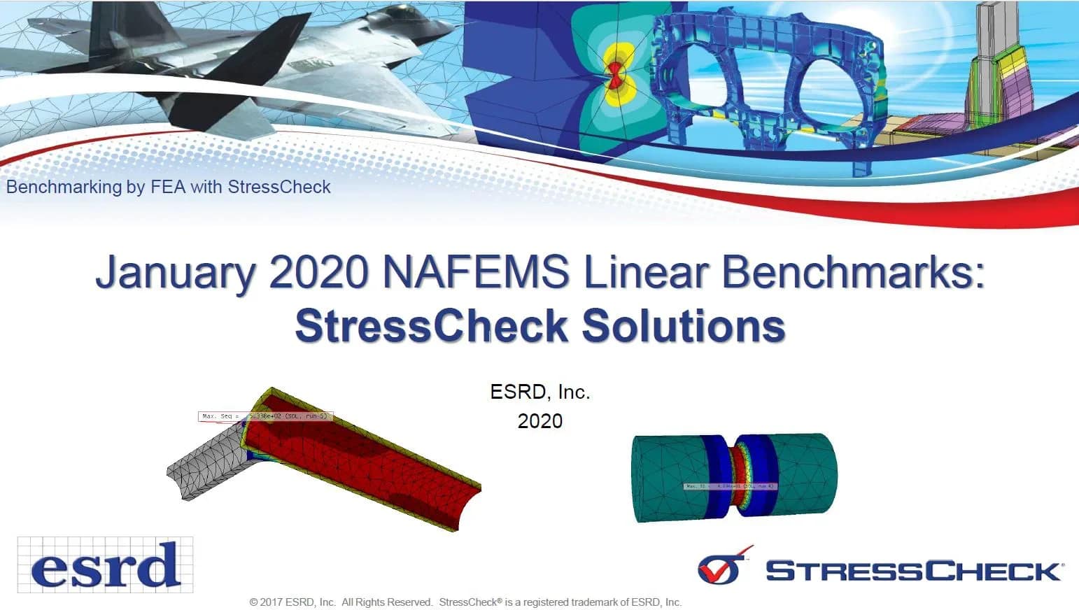 January 2020 NAFEMS Linear Benchmarks: StressCheck Solutions