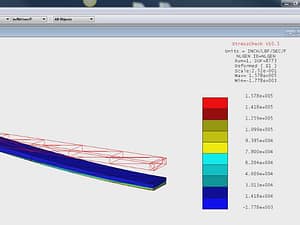 StressCheck Tutorial: 3-Pt Bending Specimen with Normal Spring Constraints