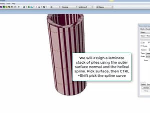 StressCheck Tutorial: Laminated Shaft with Helical Fiber Orientation