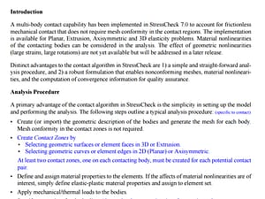 Multi-body Contact Analysis Technical Brief