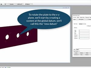 StressCheck Tutorial: Extraction a 2D Surface Profile from a 3D Solid