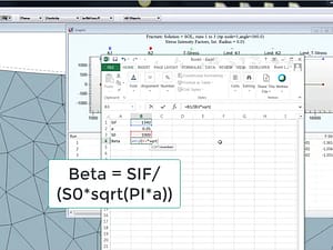 StressCheck Tutorial: Computation of Kt and Crack Initiation Beta Factor for a 2D Notched Plate in Tension