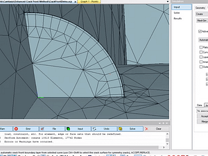 StressCheck Tutorial: Crack Front Automeshing with Mixed Mesh, Integration Layer and Grade Toward Ends Options