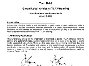 TLAP Bearing Technical Brief