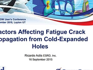 Factors Affecting Fatigue Crack Propagation from Cold-Expanded Holes