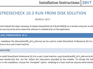 StressCheck Professional Run from Disk Installation Guide