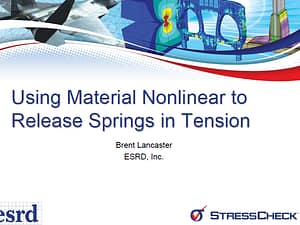 Helpful Hints and Tips: Releasing Normal Springs in Tension