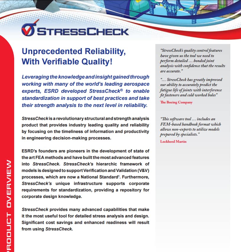 StressCheck Overview Product Brief