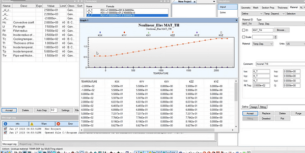StressCheck Demo: Thermo-Mechanical Analysis with Temperature-Dependent Material Properties