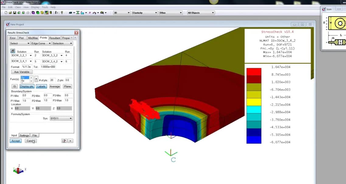 StressCheck Demo: 3D Cold Working Analysis
