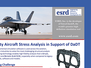 Application Brief: High-Fidelity Aircraft Stress Analysis in Support of DaDT