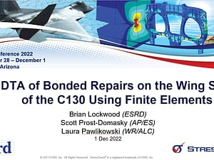 DTA of Bonded Repairs on the Wing Skin of the C130 Using Finite Elements